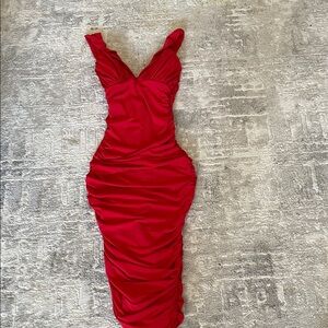 Nookie Red Backless Dress